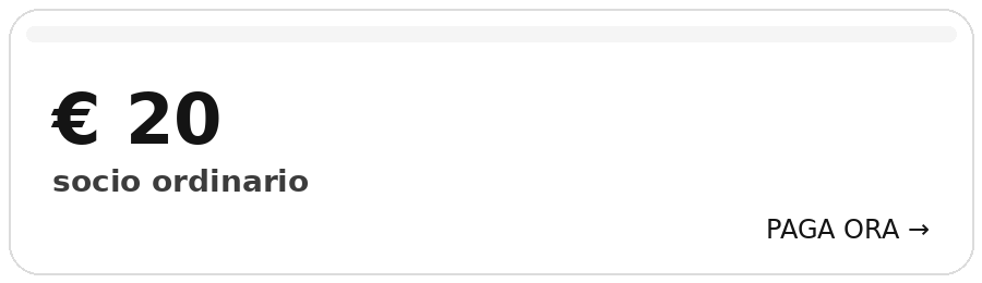 € 20 socio ordinario