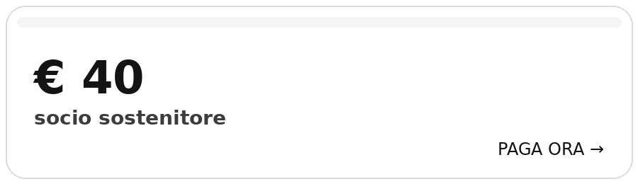 € 40 socio sostenitore